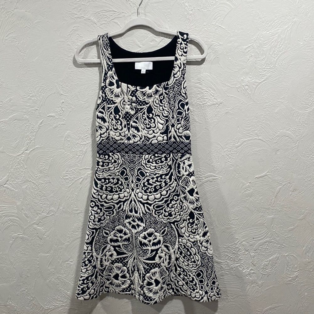 Anthropologie black and white ett:twa knit Dress Size XS